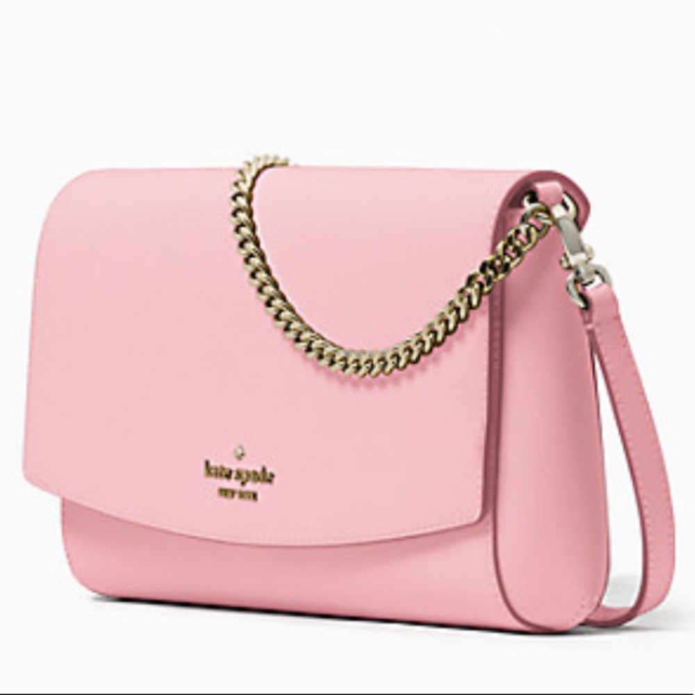 Sold!! KATE SPADE | Pink Carnation Purse Crossbody Shoulder Bag - Picture 6 of 14